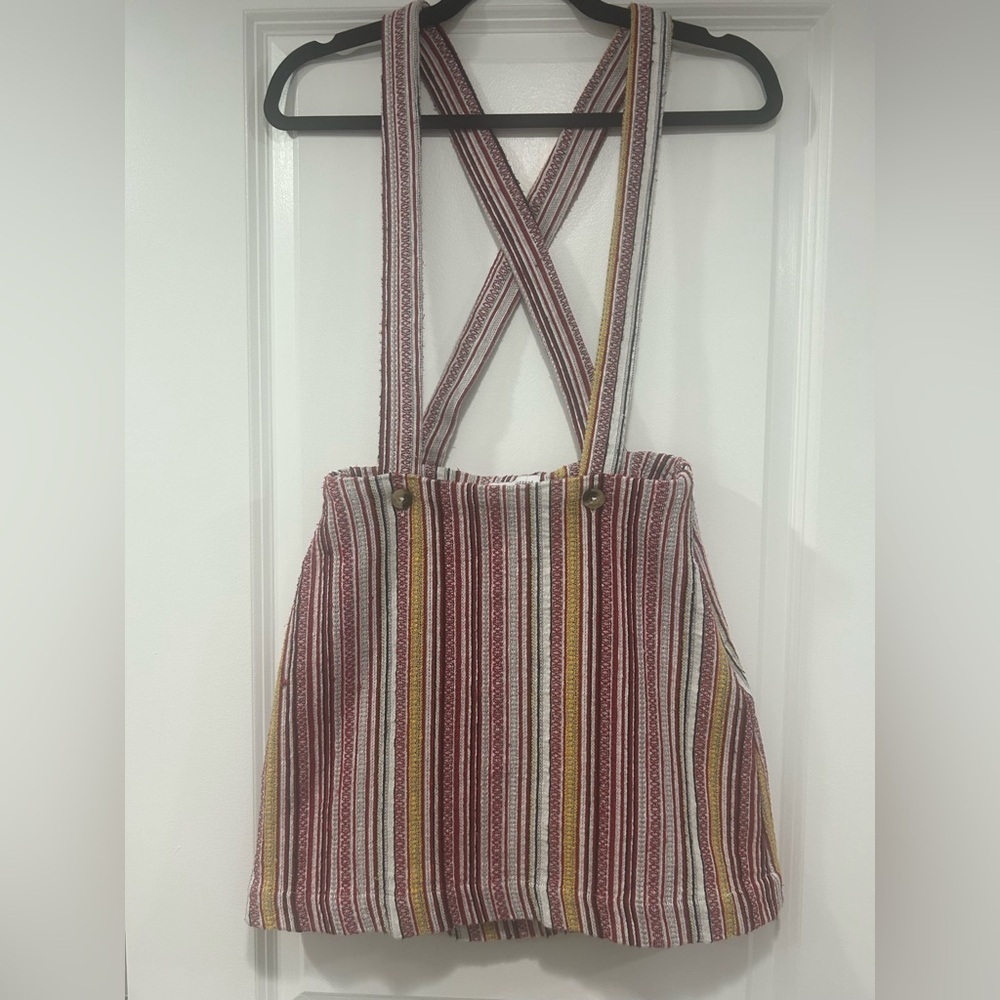 Bohemian Urban Outfitters Bellamy Striped Skirtall Overall Size Small Petite - Picture 4 of 7
